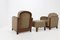 Art Deco Armchairs & Footstool, 1930s, Set of 3, Image 4