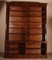 Large 19th Century Mahogany Open Bookcase 1