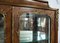 Antique French Napoleon III Showcase in Exotic Wood with Marble Top in Red, 1800s 4