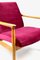 Vintage Burgundy GFM-064 Armchair attributed to Edmund Homa, 1970s, Image 3