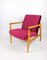 Vintage Burgundy GFM-064 Armchair attributed to Edmund Homa, 1970s, Image 5