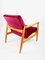 Vintage Burgundy GFM-064 Armchair attributed to Edmund Homa, 1970s 7