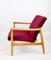 Vintage Burgundy GFM-064 Armchair attributed to Edmund Homa, 1970s, Image 11