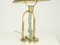 Lampada da tavolo Art Déco in ottone e metallo, Italia, anni '40, Immagine 2
