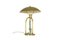 Italian Art Deco Brass & Metal Table Lamp with Stylized Figure, 1940s, Image 1