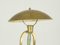 Italian Art Deco Brass & Metal Table Lamp with Stylized Figure, 1940s, Image 3