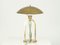 Italian Art Deco Brass & Metal Table Lamp with Stylized Figure, 1940s 8