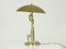 Italian Art Deco Brass & Metal Table Lamp with Stylized Figure, 1940s 6