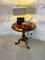 Large Antique Victorian Walnut Marquetry Inlaid Lamp Table, 1850s, Image 2