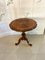 Large Antique Victorian Walnut Marquetry Inlaid Lamp Table, 1850s, Image 1