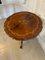 Large Antique Victorian Walnut Marquetry Inlaid Lamp Table, 1850s 4