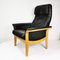 Danish Armchair in Leather with Footrest, 1980s, Set of 2 3