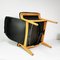 Danish Armchair in Leather with Footrest, 1980s, Set of 2, Image 9