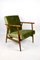 Vintage Green Olive Easy Chair, 1970s, Image 1
