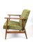 Fauteuil Vintage Vert Olive, 1970s 9