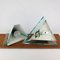 Mid-Century Pyramid Shape Wall Lamps with Leucite, 1970s, Set of 2 5