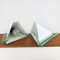 Mid-Century Pyramid Shape Wall Lamps with Leucite, 1970s, Set of 2 3