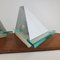 Mid-Century Pyramid Shape Wall Lamps with Leucite, 1970s, Set of 2 4