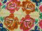 Alfombra Roses oriental de lana tejida a mano, años 20, Imagen 14