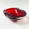 Large Sommerso Murano Glass Bowl or Vide Poche attributed to Flavio Poli, Italy, 1960s 3