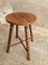 Antique Stool or Side Table in Oak, Image 9