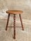 Antique Stool or Side Table in Oak, Image 3