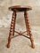 Antique Stool or Side Table in Oak, Image 8
