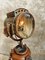 Antique Copper Searchlight Floor Lamp on Oak Tripod 3