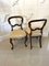 Antique Victorian Carved Rosewood Dining Chairs, 1860s, Set of 4, Image 3