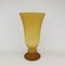 Mid-Century Italian Yellow Glass Table Lamp, 1960s 1