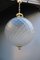 Plafonnier Bubble Lantern en Murano et Laiton, Italie, 1950s 3