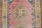 Türkischer Vintage Teppich in Rosa & Gelb 9