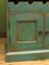 Bohemian Indian Style Painted Blue Cabinet with Wine Rack 10