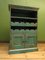 Bohemian Indian Style Painted Blue Cabinet with Wine Rack, Image 2