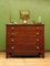 Georgian Chest of Drawers in Mahogany with Original Brass Handles, Image 3