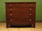 Georgian Chest of Drawers in Mahogany with Original Brass Handles, Image 2