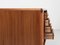 Small Mid-Century Danish Sideboard with Tambour Doors in Teak attributed to S. Burchardt-Nielsen for BB Møbelfabrik, Image 5