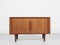 Small Mid-Century Danish Sideboard with Tambour Doors in Teak attributed to S. Burchardt-Nielsen for BB Møbelfabrik, Image 1