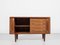 Small Mid-Century Danish Sideboard with Tambour Doors in Teak attributed to S. Burchardt-Nielsen for BB Møbelfabrik 2