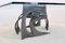 Brutalist Handcrafted Bronze and Glass Artwork Coffee Table 10