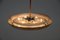 Bauhaus Functionalist Copper Chandelier from UFO, 1930s 3