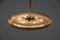 Lámpara de araña Bauhaus funcionalista de cobre de UFO, años 30, Imagen 3