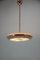 Bauhaus Functionalist Copper Chandelier from UFO, 1930s 2