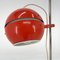 Lámpara de pie era espacial en rojo, años 60, Imagen 6
