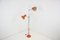 Mid-Century Orange Floor Lamp attributed to Josef Hurka for Napako, 1960s 3