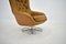 Mid-Century Finland Leather Swivel Armchair attributed to Peem, 1970s 20