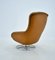 Mid-Century Finland Leather Swivel Armchair attributed to Peem, 1970s 17