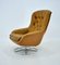 Mid-Century Finland Leather Swivel Armchair attributed to Peem, 1970s, Image 12