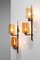 Vintage French Wall Lights in Glass and Brass, 1950, Set of 2, Image 9