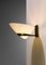 Vitage Italian Wall Lamp in Brass and Opaline, 1950s 7